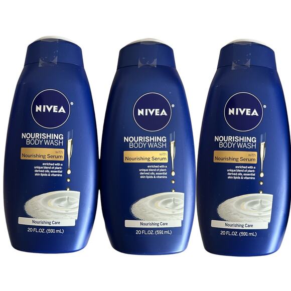 Nivea Other - Lot 3 Nivea Nourishing Care Body Wash, 20 fl oz